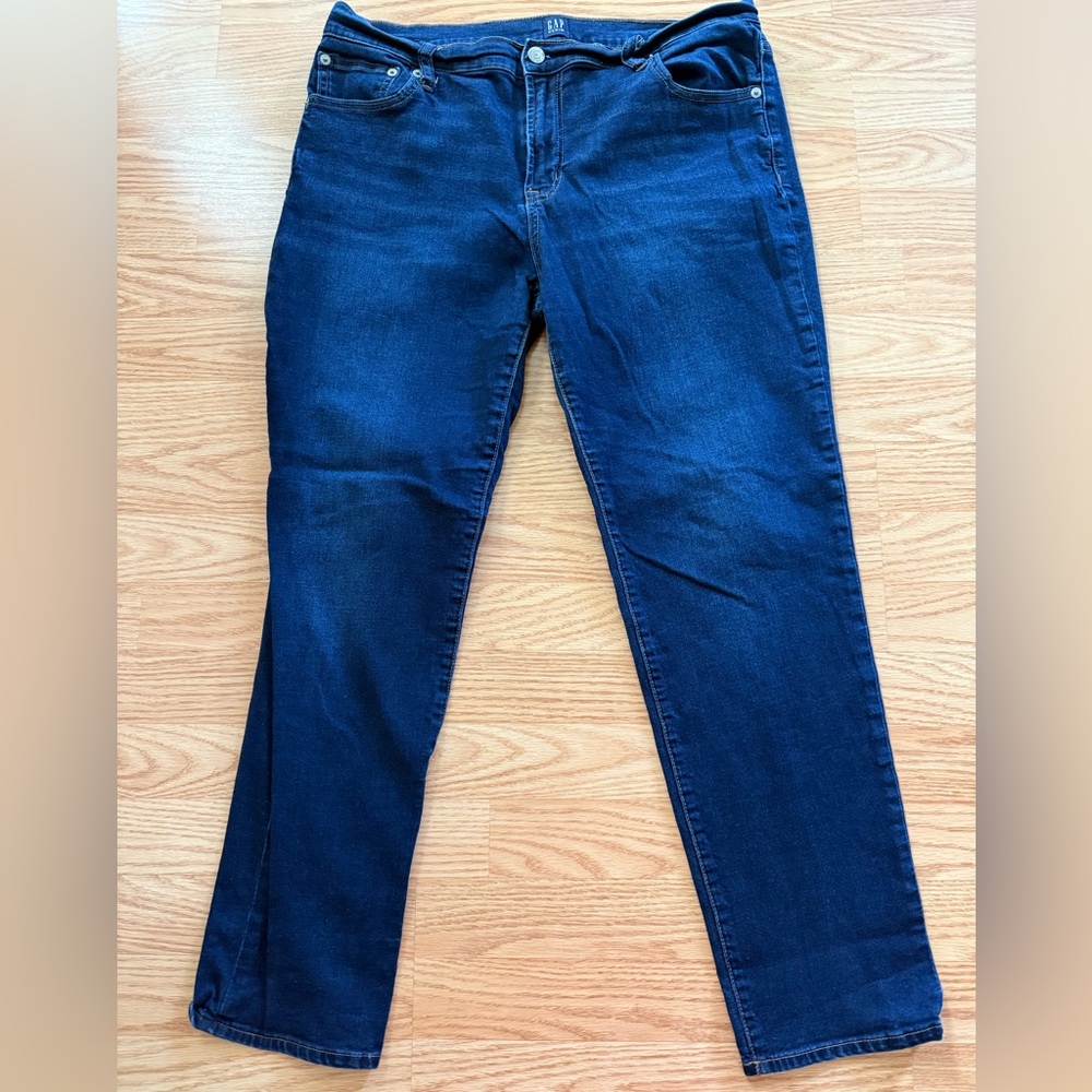GAP Dark Blue Straight Leg Women's Jeans